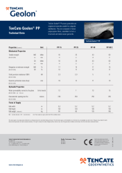 Technical Data Sheets - Geotextiles - TenCate Geosynthetics